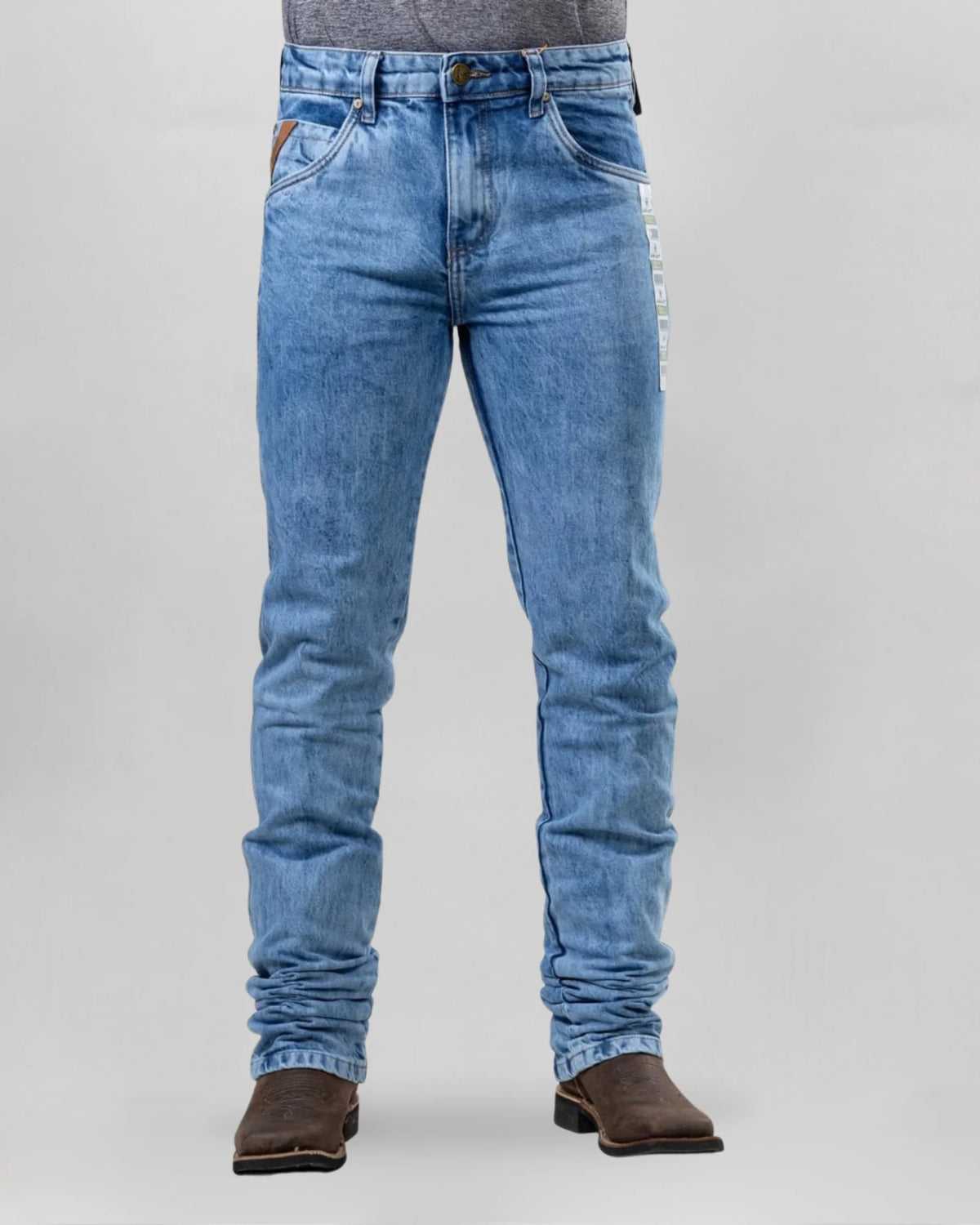Calça Country Masculina ARIAT M5 Slim black vista frontal