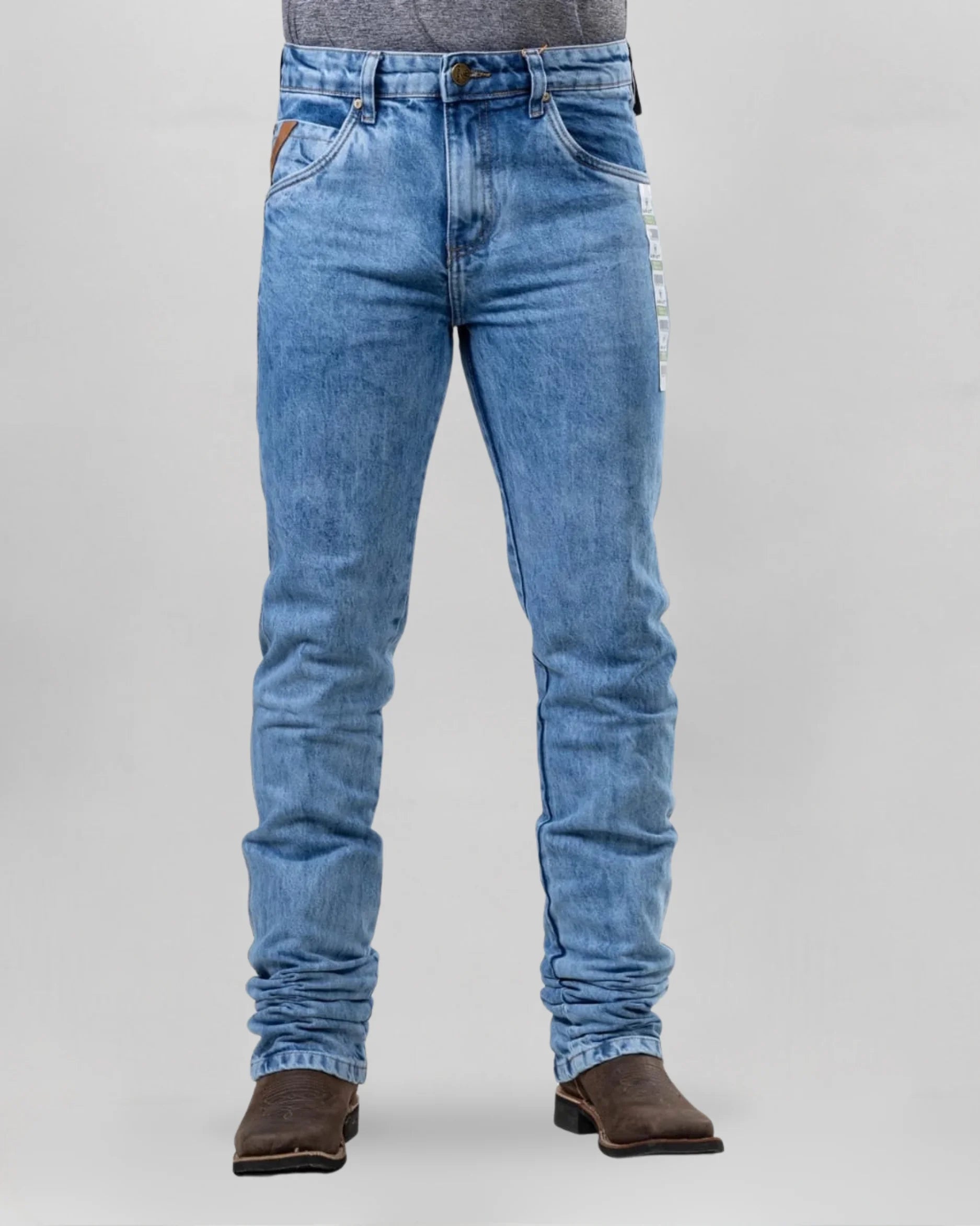 Calça Country Masculina ARIAT M5 Slim black vista frontal