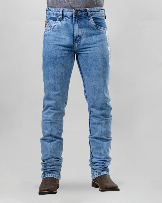 Calça Country Masculina ARIAT M5 Slim black vista frontal