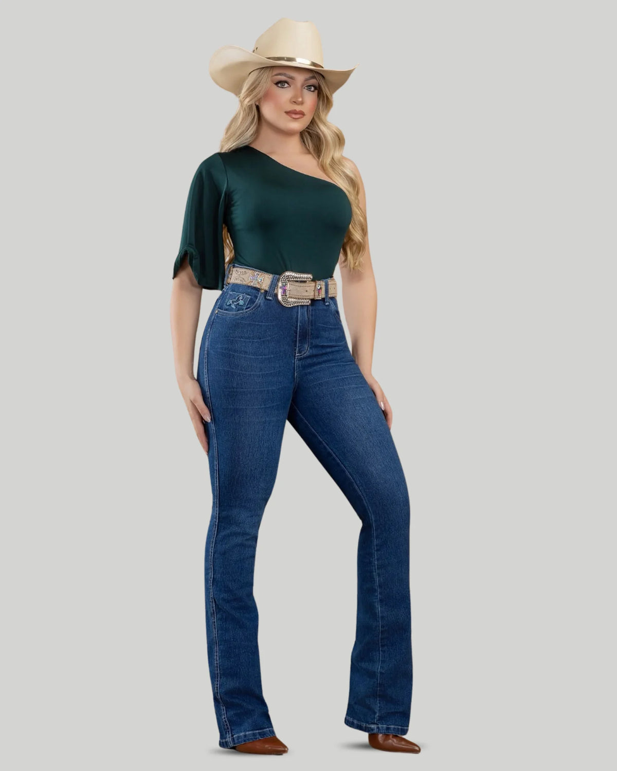 Calça Country TEXAS FARM Blue Horse Feminina