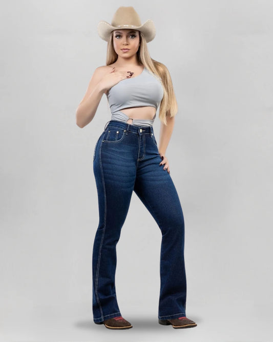 Calça Country ARIAT Feminina vista frontal jeans premium