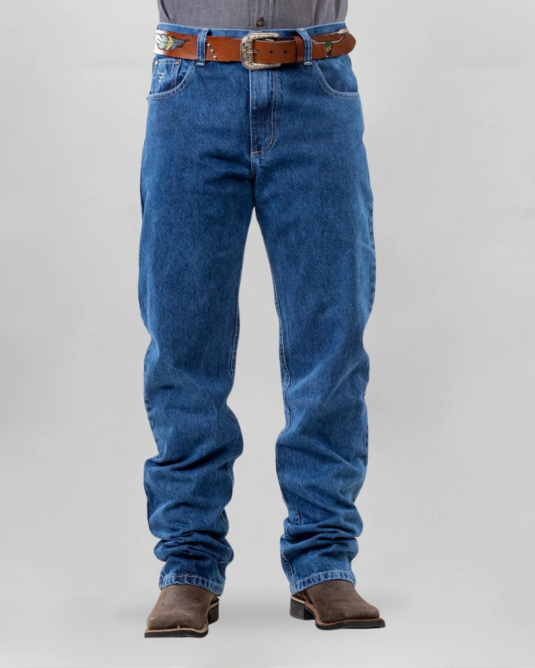 Calça Country Masculina Texas Farm Balão Americano vista frontal
