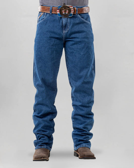 Calça Country Masculina ARIAT Balão Americano stonewashed vista frontal