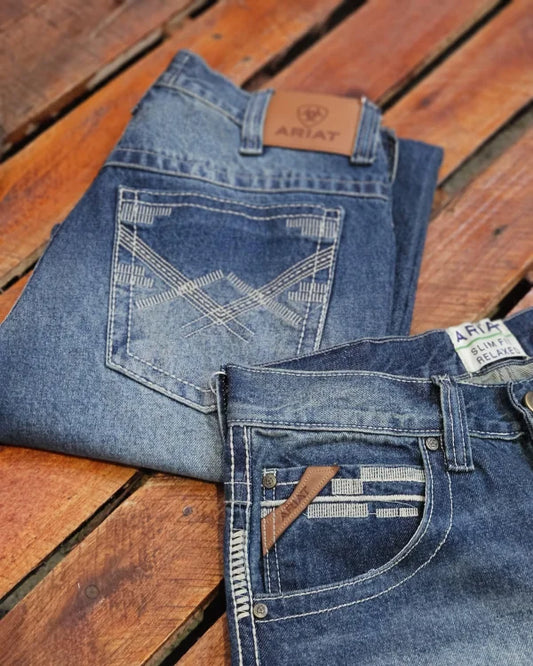 Calça Jeans ARIAT M4 Arizona Relaxed Masculina