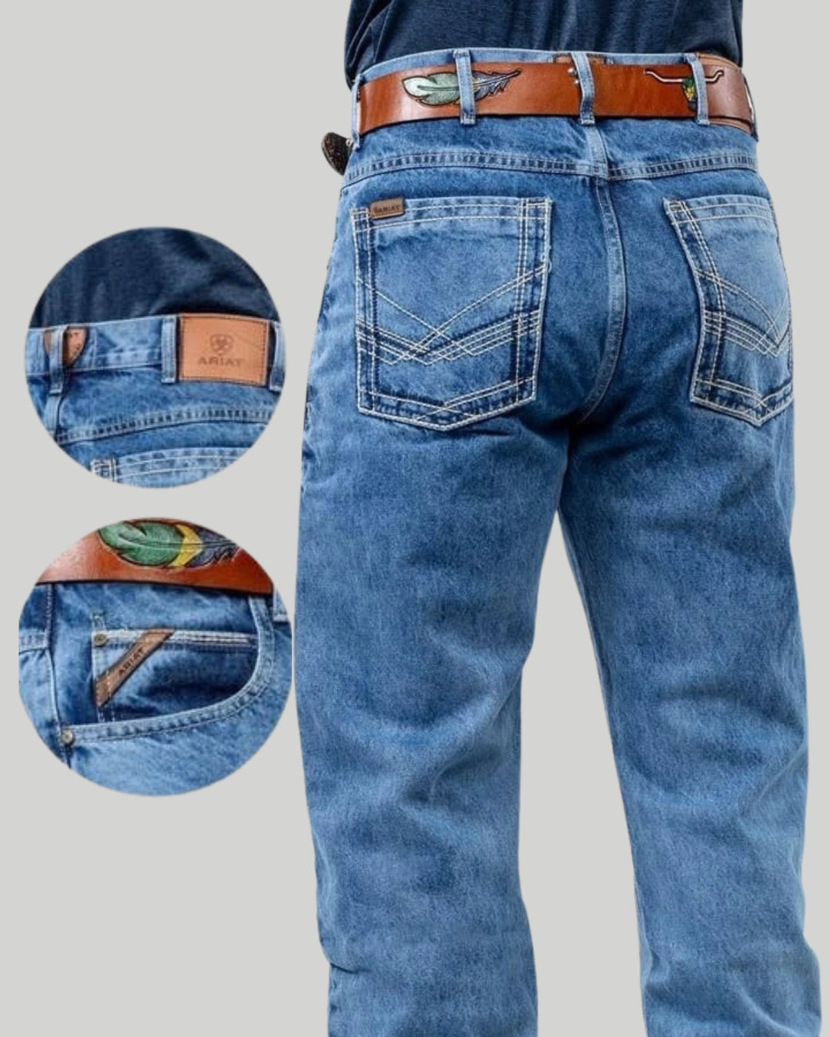 Calça Jeans ARIAT M5 Gambler Balão Masculina