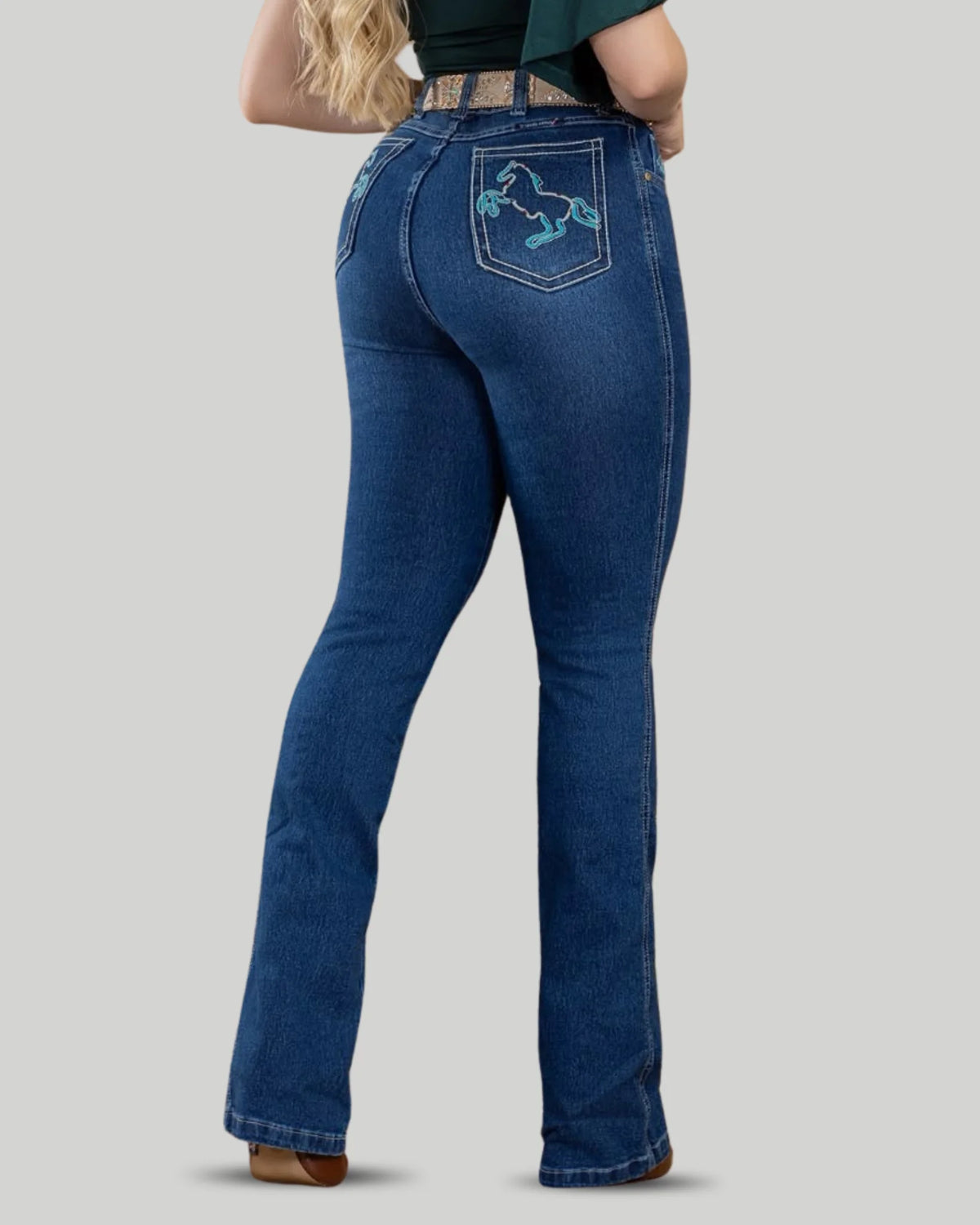 Calça Country TEXAS FARM Blue Horse Feminina